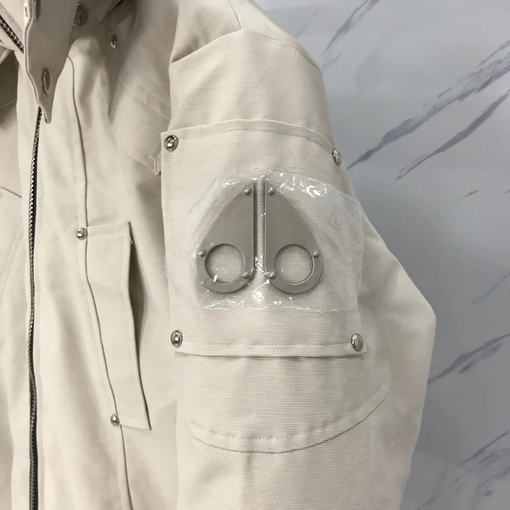 Moose Knuckles Off-White Puffer Jacket